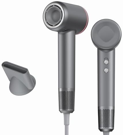 Hair Dryer, Professional High-Speed Blow Dryer 110,000RPM, 300 Millions Negative Ionic Care Hair Dryers for Fast Drying, 1500W Low Noise Thermo-Control Hairdryers with Magnetic Diffuser