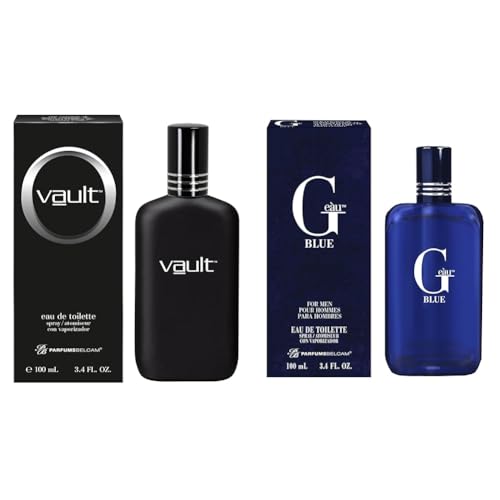 PB ParfumsBelcam Vault Men's Fragrance Bundle with G Eau de Toilette Body Spray, 3.4 Fl Oz Each