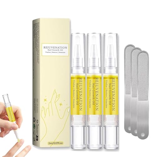 Nail Growth Oil, 3PCS Nail Growth And Strengthener, Instant Nail Repair For Peeling Breaking Thin Nails