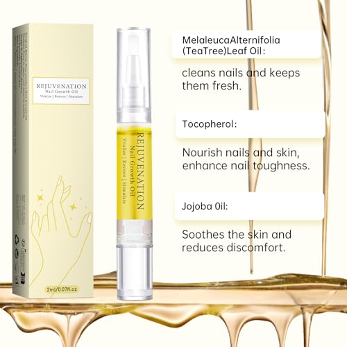 Nail Growth Oil, 3PCS Nail Growth And Strengthener, Instant Nail Repair For Peeling Breaking Thin Nails
