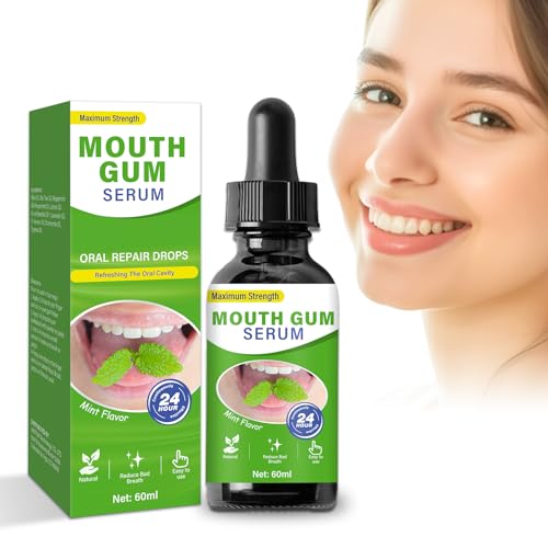 Gum Restore Drops, Gum Repair for Receding Gums & Stain Removal, Bad Breath Treatment for Adults, Oral Regrowth Treatment, 60ml