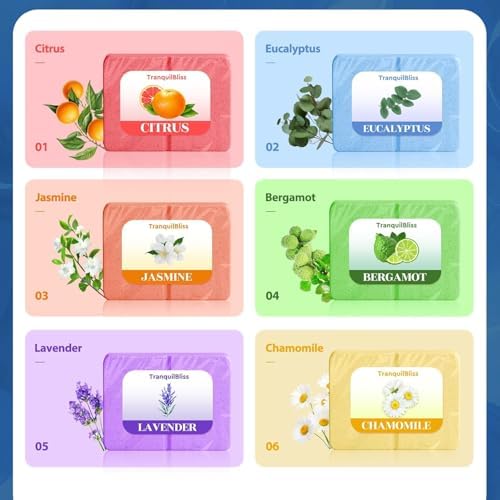 Shower Steamers with Natural Fragrance, 12 Pack Shower Bath Bombs, Mother's Day Presents, Luxury Self Care & Relaxation, Birthday Presents for Women and Men