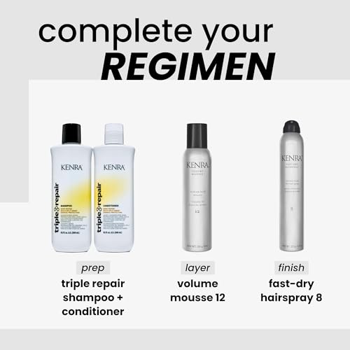 Kenra Fast Dry Hairspray 8 | Flexible Hold Thermal Spray | Multifunctional Spray, Ideal For Both Styling & Finishing | Lightweight, Instant Control | All Hair Types