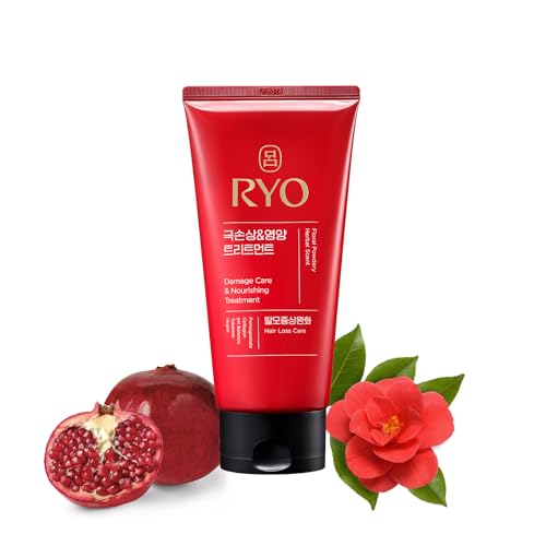 RYO Damage Care & Nourishing Treatment with Korean Ginseng & Caffeine - Deep Conditioning Mask for Repair and Moisturizing, Anti Loss Care, Strengthening hair roots, 10 Fl Oz.