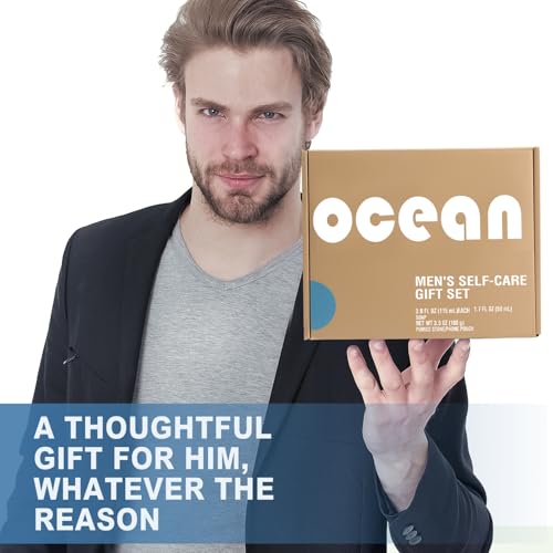 Bath and Body Wash Gift Set for Men, 6 Pcs Post-Workout Bath Gifts for Men, Cleanses, Hydrates, Refreshes, Mens Father's Day, Birthdays, Holidays Gifts Ideas