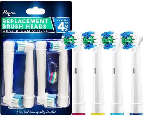 Replacement Toothbrush Heads Compatible with Oral B Electric Toothbrush Replacement Heads Precision Brush Heads Refills for Oralb Braun Pro 1000/7000/9600/500/3000/5000/6000/8000 Sensitive Precision +