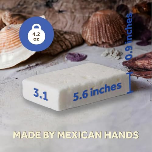 T.Taio Esponjabon Mother of Pearl Soap Sponge - Cleansing Shower Scrubber - Cleaning Bath Wash Scrub - Oil Removal - Massage & Lather Foot, Elbow, & Face - Bathroom Accessories - Fresh Scent (10-pack)