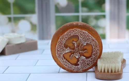 All Natural 2-in-1 Loofah and Soap - Brown Sugar Infused (scented)