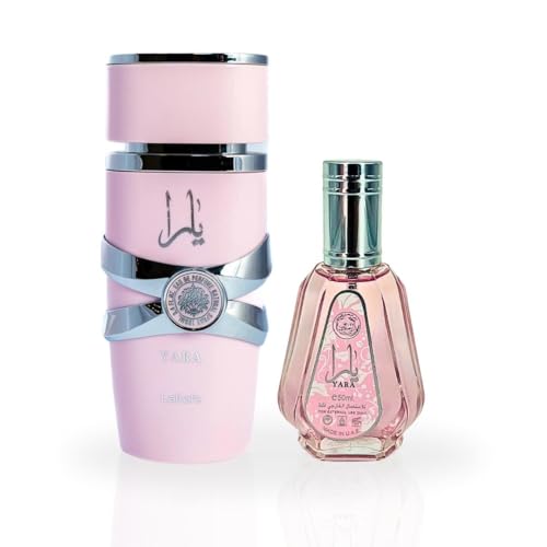 Lattafa Yara EDP Spray 100ML (3.4 OZ) & Mini Yara EDP Spray 50ML (1.7 OZ) (ETHEREAL BUNDLE)