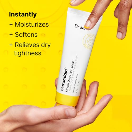 Dr.Jart+ Ceramidin Moisturizing Hand Cream For Dry Hands with Ceramides and Panthenol | Korean Skin Care, 3.38 Fl Oz