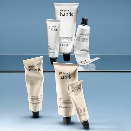 philosophy in good hands multi-restorative hand cream - with vitamin C & niacinamide - plumps & smoothes crepey skin - reduces the appearance of dark spots - transfer-proof & non-greasy formula