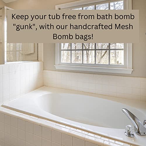 3PC Bath Bomb Bags & Shower Bomb Bags | 4" x 5" Shower Tablet Bag For Clean Bath Shower | Less Mess | More Effective Aromatherapy | Stocking Stuffer