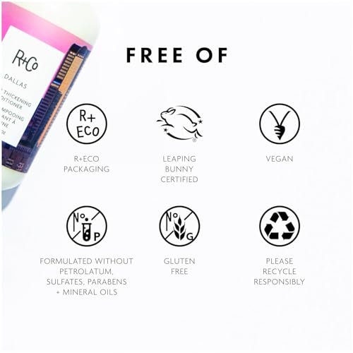 R+Co Dallas Biotin Thickening Conditioner | Weightless Hydration, Strengthens + Enhances Shine | Vegan + Cruelty-Free |