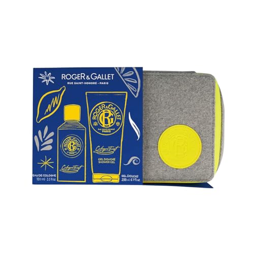 ROGER & GALLET | Cologne Twist Gift Set | 3.3 fl oz Eau de Cologne | 6.6 oz Bath Shower Gel | Limited Edition
