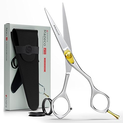 Hair Cutting Scissors for Professionals, Barbers - Hair Shears for Cutting, Trimming, Grooming, Precision - Extremely Sharp Razor Edge - Made With 6.5" Japanese Stainless Steel for Men, Women.