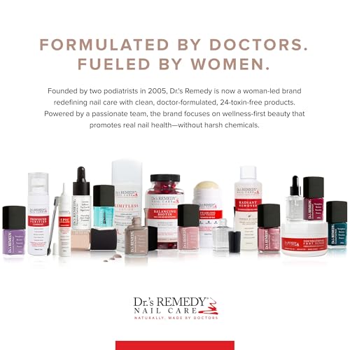 Dr’s Remedy Enriched Nail Polish: Non Toxic, All Natural, and Organic - Doctor Formulated: Strengthens, Restores, Heals, and Protects '24-Free' - PLAYFUL Pink