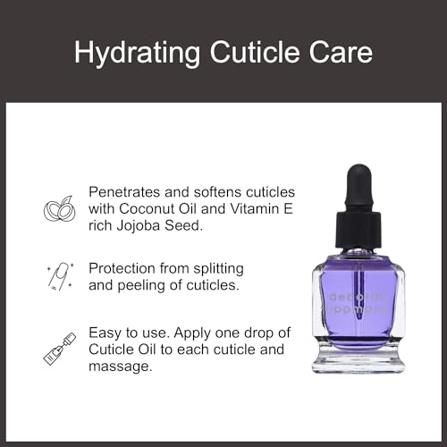 Deborah Lippmann Cuticle Oil, Hydrating Nail Care Treatment, Repair Dry Cuticles with Vitamin E and Coconut Oil, 0.50 Fl Oz