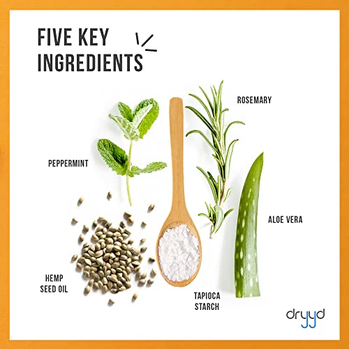 Foot Powder Cream Lotion Deodorant, 5oz Tube For Sweaty Smelly Feet, Low Mess, Absorb Reduce & Control Odor, Talcum-Free, Tea Tree + Peppermint, Leave On Foot Mask, Men & Women