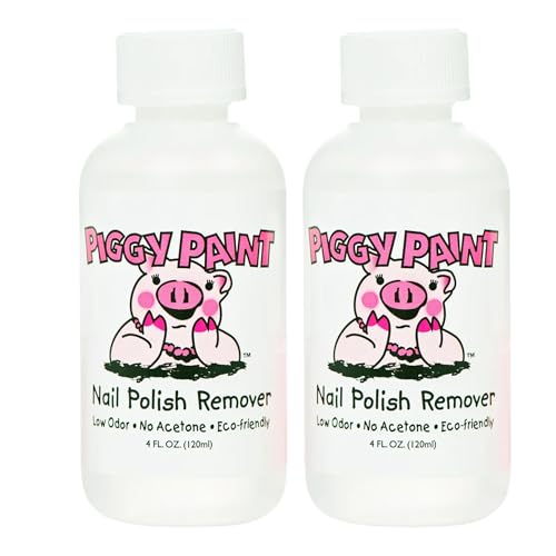 Transform Moments with Piggy Paint: Safe & Gentle 4 oz - Pack of 2 Nail Polish Remover