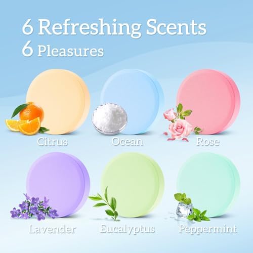 Shower Steamers 12 Count, Scented Shower Bombs with Organic & Natural Fragrance, Self-Care & Relaxation Birthday Presents for Women Who Have Everything