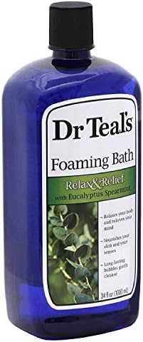 Dr Teal's Foaming Bath Variety Gift Set (2 Pack, 34oz ea.) - Soothe & Sleep Lavender & Relax & Relief Eucalyptus & Spearmint - Pure Epsom Salt & Essential Oils Alleviate Stress & Clear The Mind