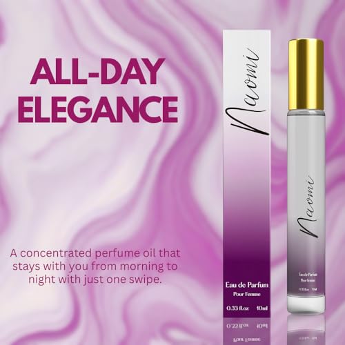 Perfume for Women Rollerball – INSPIRED by A WORLD RENOWED WOMEN'S PERFUME - Bergamot, Jasmine, Patchouli, Vanilla – Sweet, Floral, Sexy, Long-Lasting Eau De Parfum 10ml (0.33 fl oz)