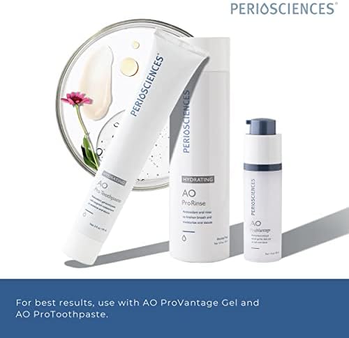 PerioSciences AO ProRinse Hydrating Oral Rinse with Antioxidants – Moisturizing Mouth Rinse for Gum Health & Oral Care – Fluoride-Free Mouthwash for Dry Mouth Sensations (10 Fl Oz / 300ml)