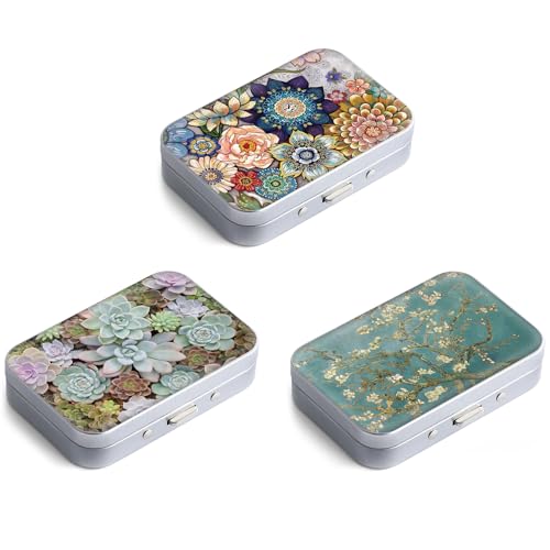 Dental Floss Portable Case, Easy to Store Floss Picks of Various Sizes, Portable Dental Floss Dispenser is Perfect for Travelling, Hotels, Dinners, Appointments.Alphabet 3 Piece