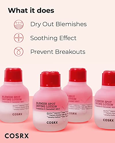COSRX Acne Blemish Spot Drying Lotion 1.01 fl. oz / 30ml Dry and Reduce Blemish Spot, Pimple, Whitehead, Spot Treatment, Korean Skin Care