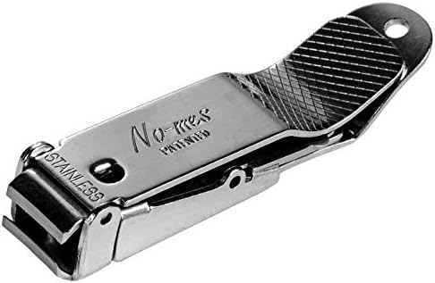 Toenail Clipper, Catches Clippings, Patented Ergonomic Grip, Built-in Nail File, Made in USA