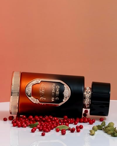 Sapil Ombre Flame Aura Unisex Eau De Parfum - Spiced Oud, Vanilla, Tonka & Amber - Long-Lasting Warm Woody Perfume - 3.38 oz