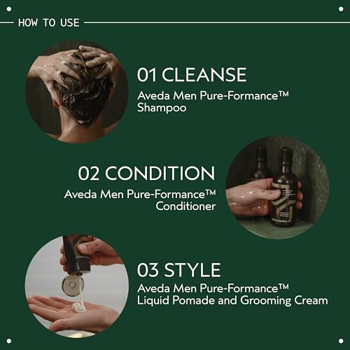 Aveda Men Pure-Formance Liquid Pomade | Medium Hold | Lightweight Formula | Adds Shine, 6.7 Fl Oz