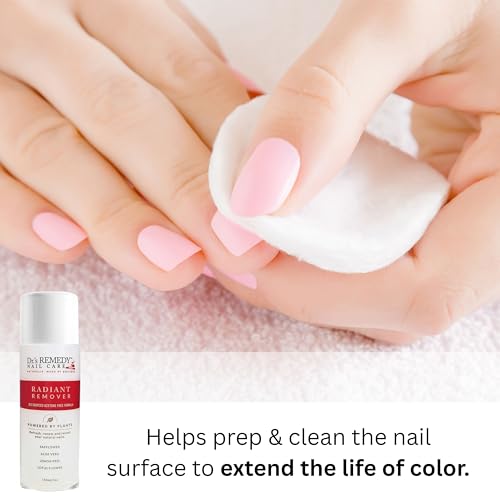Dr.'s Remedy Organic Nail Polish Remover - Natural and Plant-Based Strengthener for Nails and Cuticles Nontoxic Moisturizing and Hydrating Non-irritating