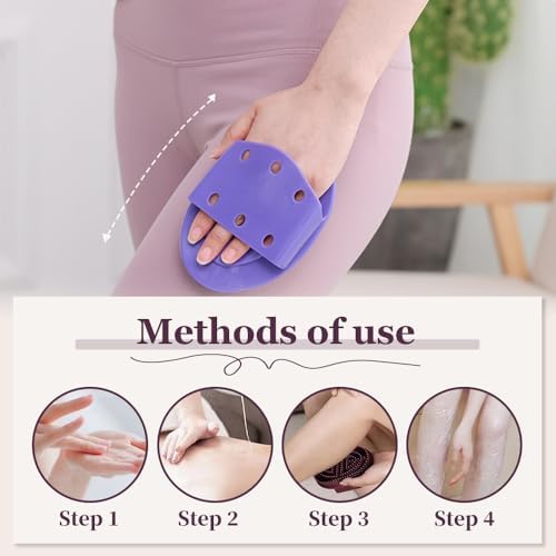 Meridian Brush Massage Brush, New Beauty Salon Professional Custom Meridian Brush, Meridian Massage Brush, Full Body Relaxation Comb, Portable Body Handheld Wood Therapy Massage Tools (Light Purple)