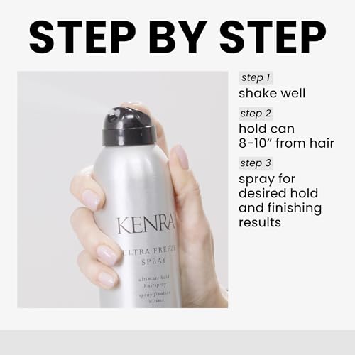 Kenra Ultra Freeze Spray 30 | Ultimate Hold Hairspray | Long-Lasting, Ultra-Firm Hold | Fast-Drying Formula | Provides Humidity Resistance | High Shine, Flake-Free Finish | All Hair Types