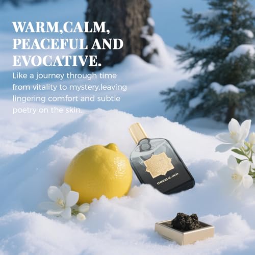 Perfume for Men, Long-Lasting Luxury Fragrance,Eau de Parfum, Ambergris Musk Fruity Chypre, 3.4 Fl oz