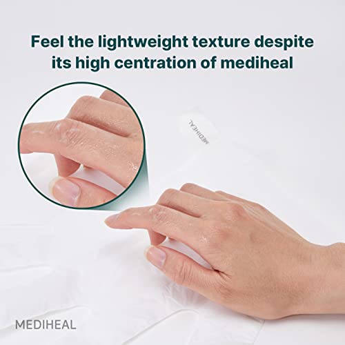 Mediheal Derma Layer Hand Mask (5 Packs) for Dry, Cracked, Roughfnessm Dullness, Damaged Skin Care with Hyaluronic Acid 3 Layers Structure