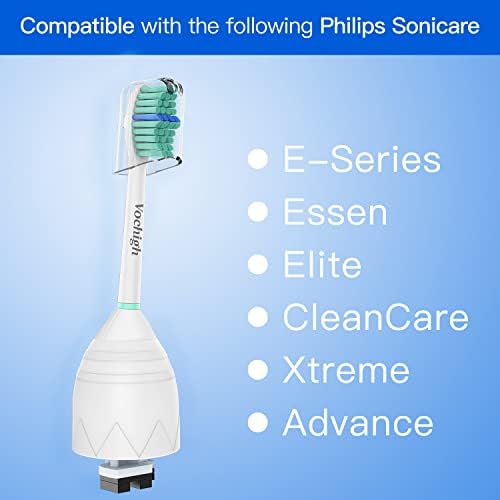 Replacement Toothbrush Heads Compatible with Philips-Sonicare: fits e-Series HX7022 CleanCare & Xtreme Screw-on Electric Brush Handles, 6 Pack