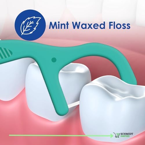 Kool Floss, Mint Waxed Dental Flossers Dr. Fresh, 60 Count (Pack of 3)