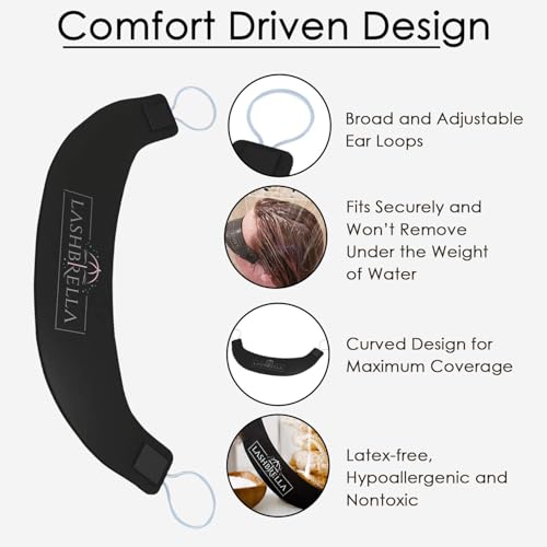 Shower Eyelash & Eyebrow Visor for Eyelash Extensions, Microblading, Permanent Makeup, Salon & Aftercare - Eyebrow Protector & Shield