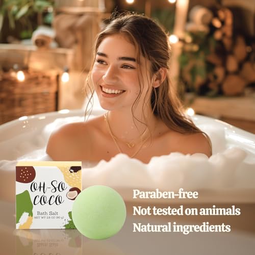 Gift Set for Women BFFLOVE 8pc Coconut Spa Gifts for Women Bath Set for Women with Bath Bomb, Scentd Candle, Massage oil, Towel, Birthday Gifts for Mom,Christmas Gifts for Women