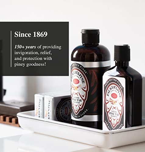 Packer's Pine Tar Shampoo | USA Made With All Natural Active Ingredients | Shampoo for Dry and Itchy Scalp | Paraben and Sulfate Free (Pack of 1)