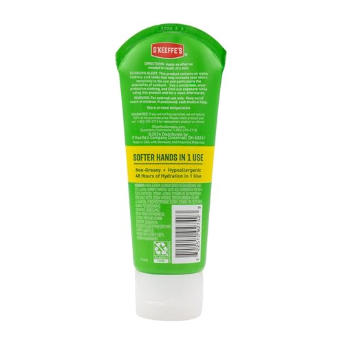 O'Keeffe's Working Hands Intense Renewal Hand Cream, 3 oz Tube (Pack of 1) - Softens and Smooths Extremely Callused, Dry Hands
