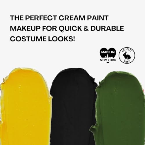 Mehron Makeup Tri-Color Character Makeup Palette | Halloween, Special Effects and Theater Cream FX Palette | Face Paint .7 oz (20 g) (GHOUL WITCH)