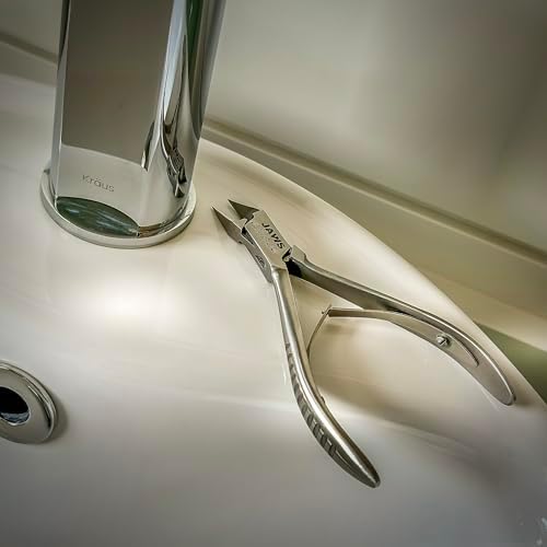 Small Surgical-Grade Toe Nail Clippers - Jaws Podiatry Stainless Steel Double Action Toenail Clippers for Thick Toenails - Ingrown Cuticle Nippers - Manicure Tools - Pedicure Tools