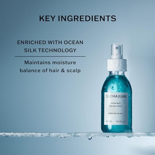 SACHAJUAN Ocean Mist Sea Salt Spray, Wave, Texture, Grip & Volume for Texturizing Beach Waves, Matte Finish
