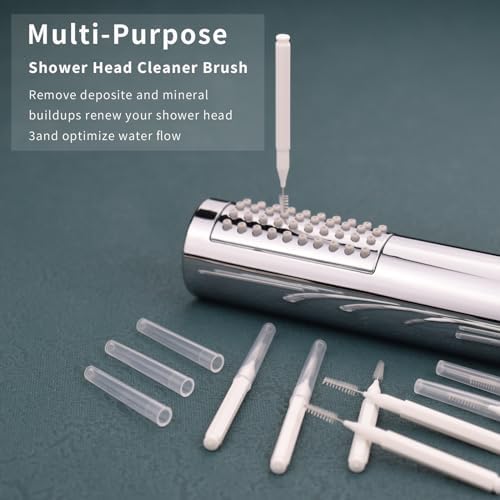 Shower Head Cleaning Brushes, Anti Clogging Cleaner Brush Shower Nozzle Clog Tools Showr Head Nozzle Picks Small Showerhead Cleaner Brush for Small Holes Gaps Nozzles Crevices Jewelry Cleaning 20PCS