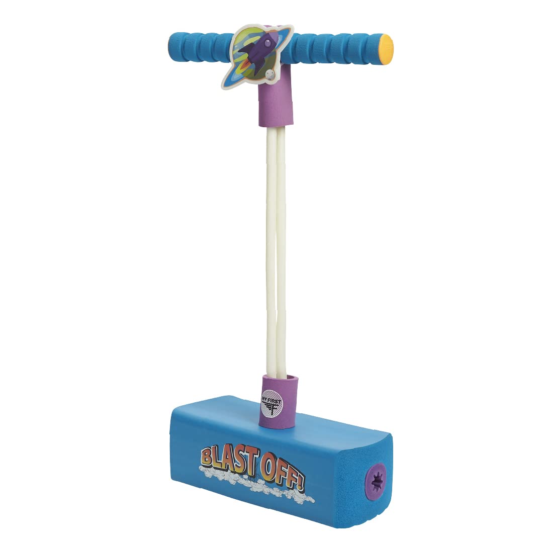 Flybar My First Foam Pogo Jumper for Kids Fun and Safe Pogo Stick for Toddlers, Durable Foam and Bungee Jumper for Ages 3 and up, Supports up to 250lbs, Rocket