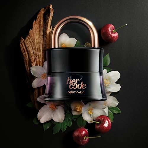 O Boticário Her Code Eau de Parfum, Long-Lasting, Fruity Floriental Fragrance Perfume for Women, 1.7 Ounce