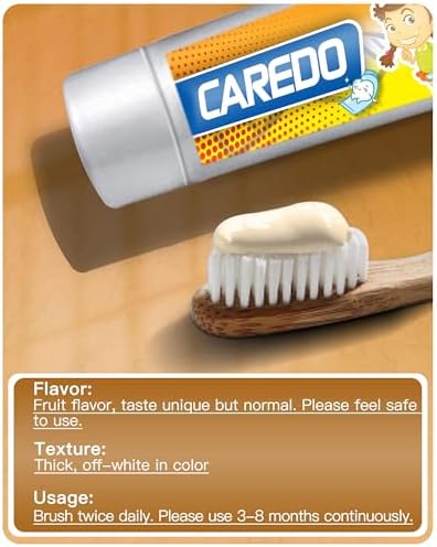 Kids Hydroxyapatite Toothpaste for Reversing Cavities, Fluoride-Free Home Cavity Repair, Safe Toddler & Baby Toothpaste for Enamel Repair, Tooth Decay Repair Remineralizing Treatment Fruity 1Tube